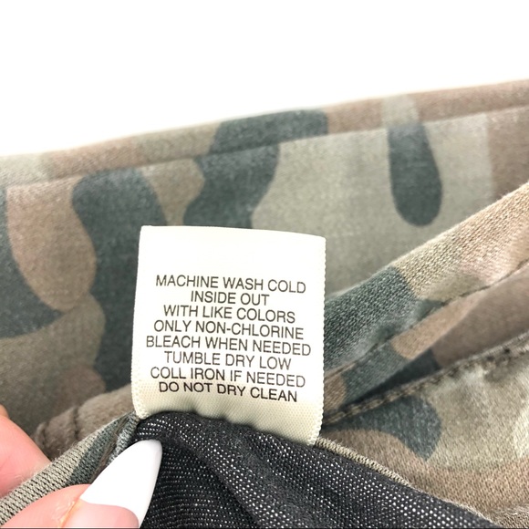 Camouflage Skinny Fit Pants, Size 28 - Picture 7 of 7